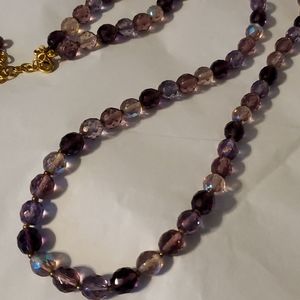 Jones Rivers Purple Bead 34" Necklace